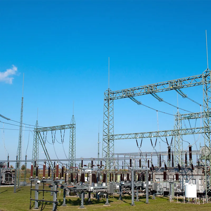 220kV Electrical Substation Gantry Equipment Structuri suport