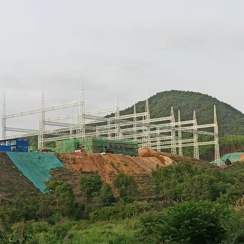 Substație de transport electric Structuri din oțel